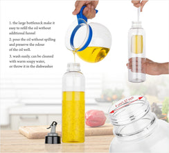 1-liter transparent plastic bottle for oil, easy to use anDigital Apni Dukaan.